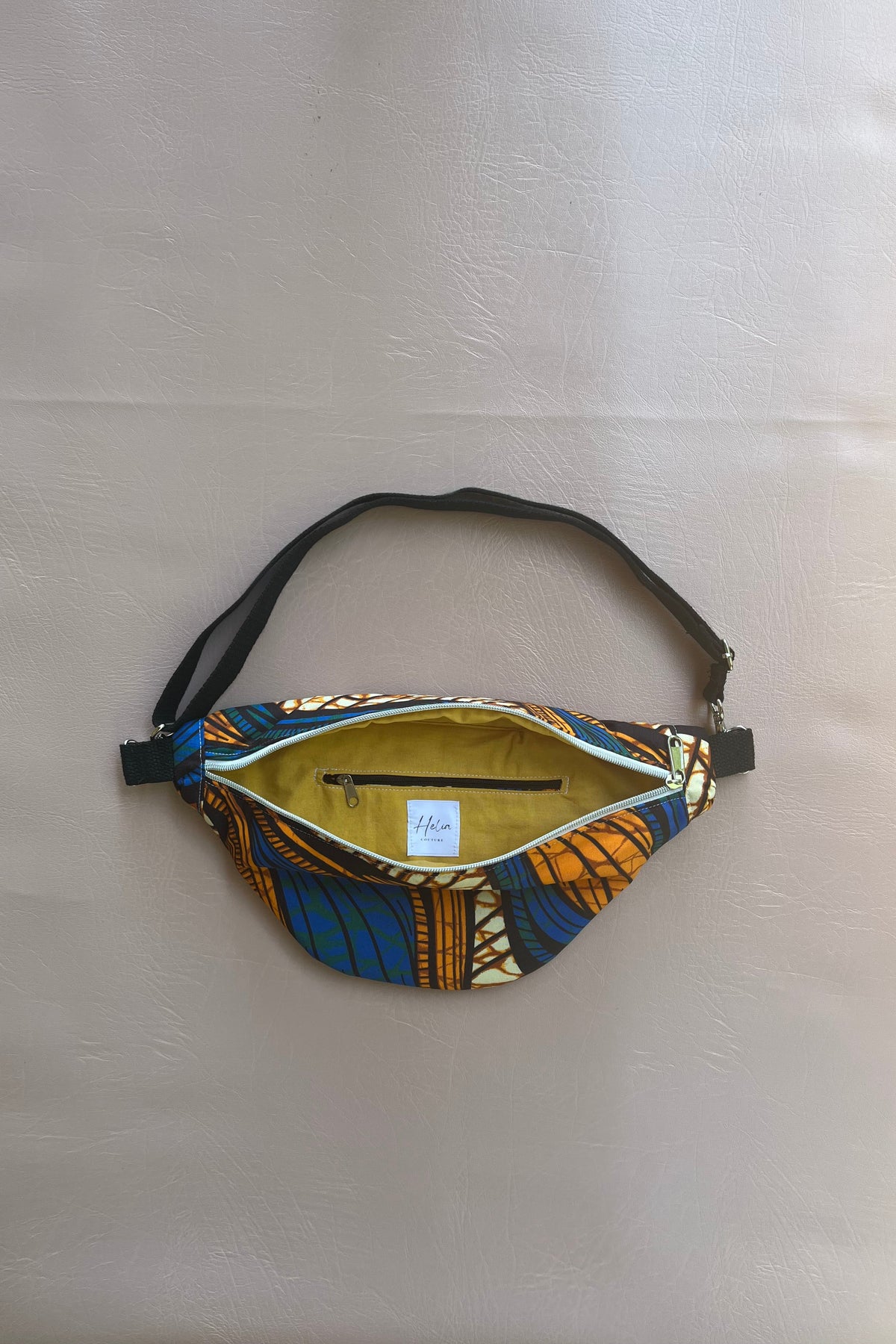 Sac banane "Escale" - sac banane femme motif vibrant et graphique, audacieux et ensoleillé