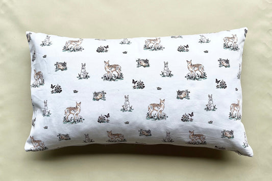 Housse de coussin "Forêt irlandaise" - décoration naturelle et élégante