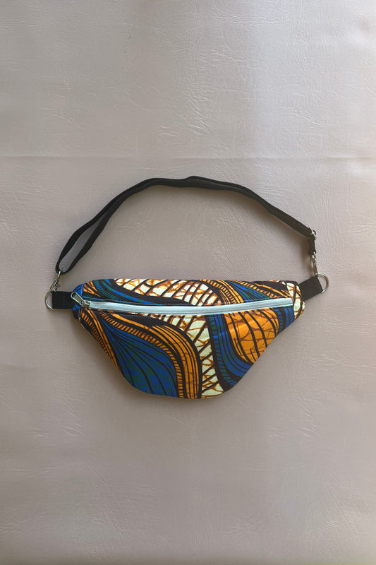 Sac banane "Escale" - sac banane femme motif vibrant et graphique, audacieux et ensoleillé