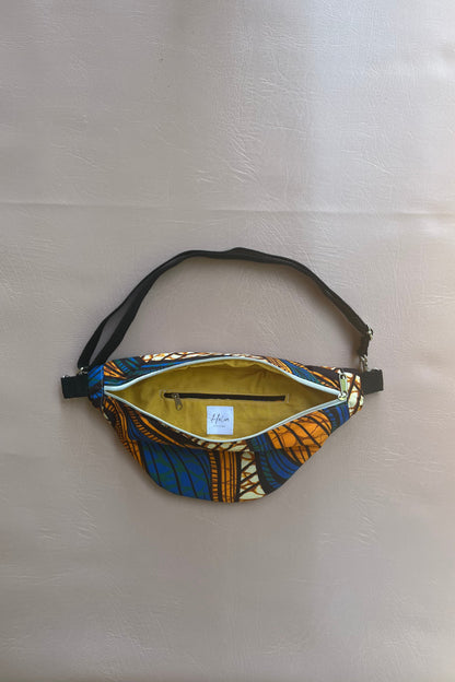 Sac banane "Escale" - sac banane femme motif vibrant et graphique, audacieux et ensoleillé